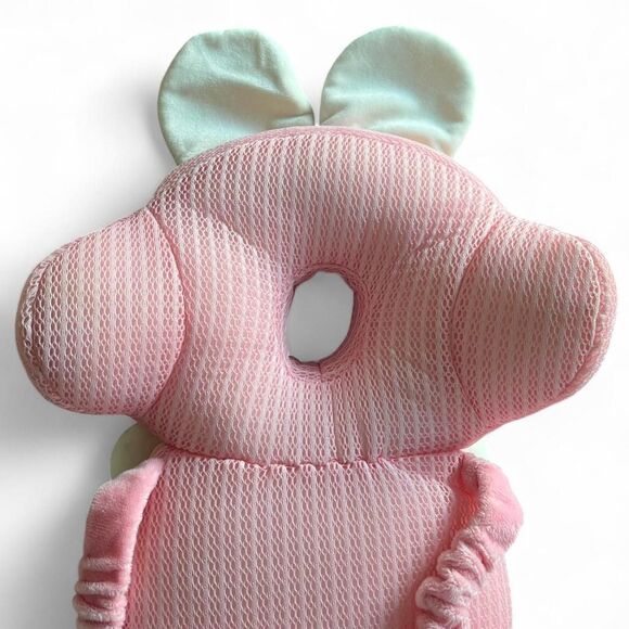 👶 Cute Pink Bunny Baby Head Protector Backpack Safety Pillow Pad - Picture 5 of 6